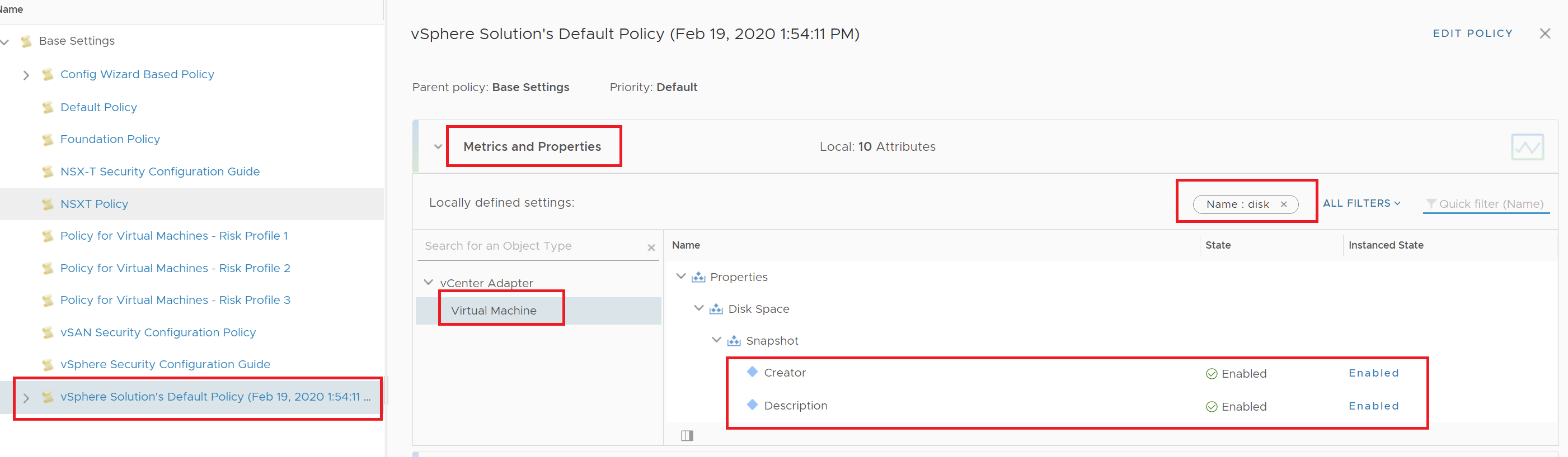 Metrics Creator and Description