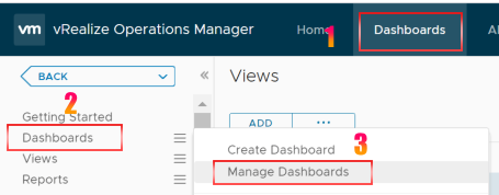 Manage Dashboard