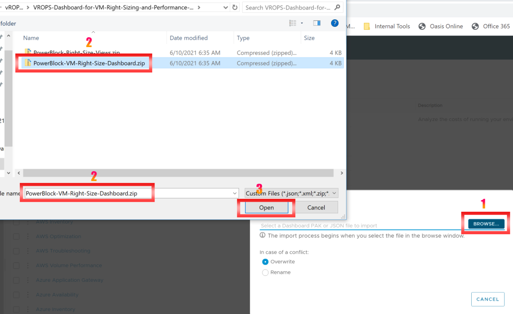 Import Dashboards